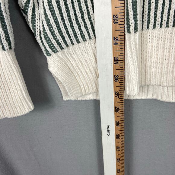 Aerie Beyond Chenille Striped Pullover Oversized Crewneck Sweater Size Small - Picture 9 of 10